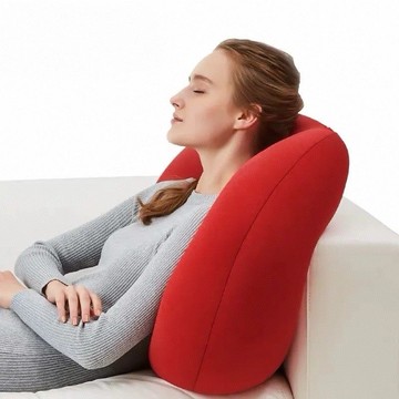 免運 抱枕 靠枕 睡枕 出口日本大靠墊抱枕沙發靠背加厚大號腰墊護腰腰托辦公室靠墊腰靠 快速出貨