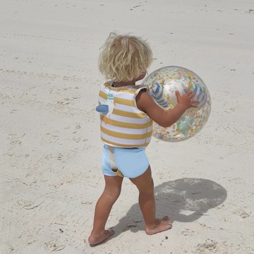 澳洲 Sunnylife - 浮力背心-兒童鮮檸海鷗浮力背心2-3歲 (37x32.5x5公分)