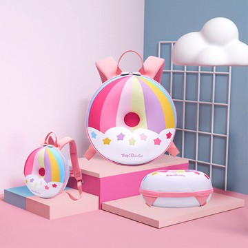 幼兒園書包女孩1-3-5歲兒童可愛寶寶公主甜甜圈女童新年背包斜跨