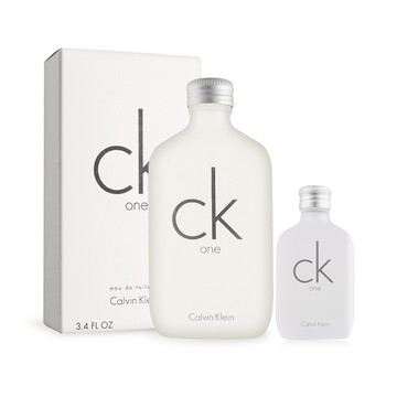 Calvin Klein CK ONE中性淡香水經典限定雙享組(100ml+15ml隨行瓶)-國際航空版
