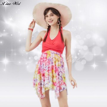 【蘋果品牌 】時尚大女連身裙泳裝 NO.1134148