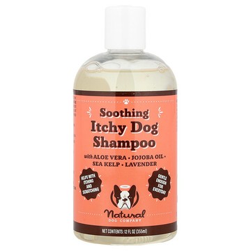 Natural Dog Company, 緩解瘙癢狗洗髮水，12 盎司（355 毫升）