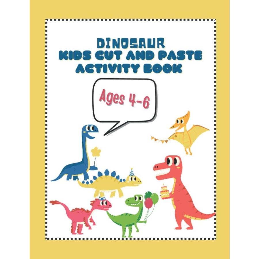 Dinosaur Cut and Paste Activity Book