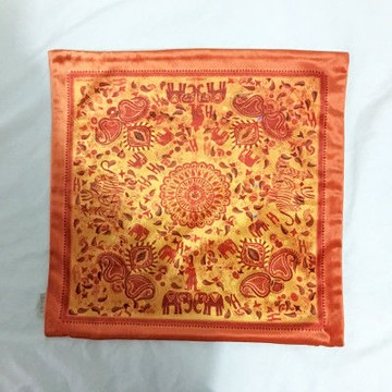 【協貿】奢華復古棉絨布料復古小花沙發方形抱枕含芯