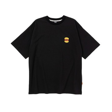 日本POLER PRM WASH STEAMED HAMS CHENILLE EMB TEE 漢堡T / 黑