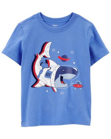 Toddler Space Shark Jersey Tee