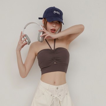 IN SHOP 辣妹抓皺平口Bra背心-共3色【KT224556】