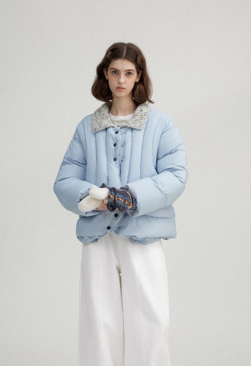 冰島Iceland 復古貝殼設計感輕盈羽絨服