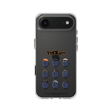 iPhone Air Clear Case（相機按鈕） 透明 - 排球少年 Haikyu!! - 吉祥物系列 - 烏野高中(烏鴉)