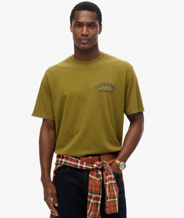 Superdry Men's Neo Trad Tattoo Loose T-shirt Green Size: S