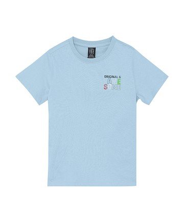 生而不凡藍色短袖上衣98cm
