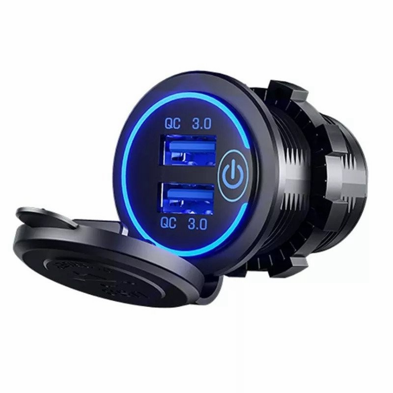 12v車 Usb充電器オートバイ自動車トラックデュアルusbソケットスプリッタ充電器タッチアダプタコンセント 通販 Lineポイント最大get Lineショッピング