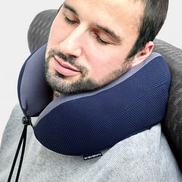 《TRAVELON》Transit 3點支撐記憶護頸枕(海軍藍)