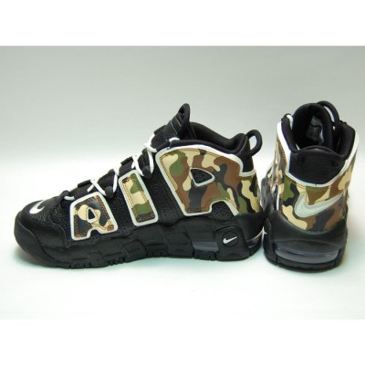 NIKE air more uptempo 96 qs gs black/sail/ltbritish tan ナイキ エア