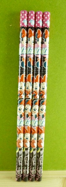 【震撼精品百貨】Micky Mouse_米奇/米妮 ~4入2B鉛筆-黑米妮