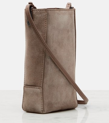 Brunello Cucinelli Monili suede shoulder bag