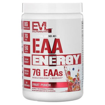 EVLution Nutrition, EAA 能量補劑，混合水果味，12.6 盎司（357 克）