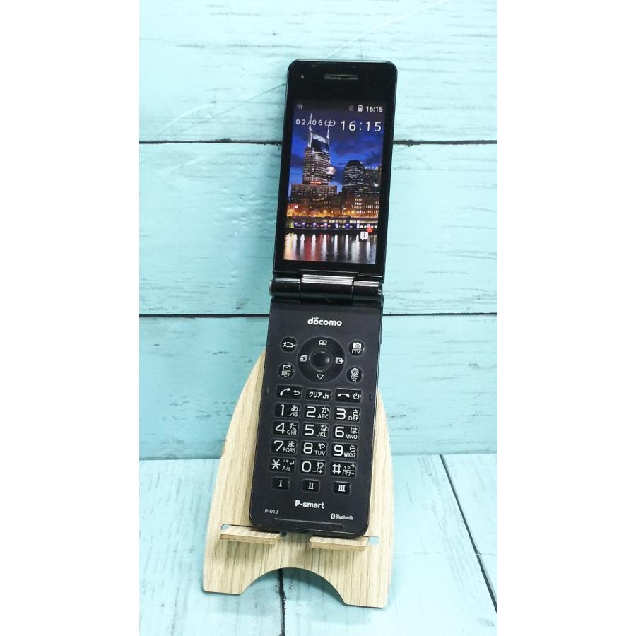 docomo Panasonic P-smart ケータイ P-01J ブラック 本体 白ロム