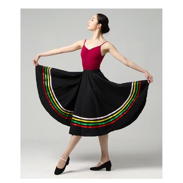 陳婷性格舞服芭蕾性格舞裙兒童成人英皇考級舞蹈長裙練功裙土風裙