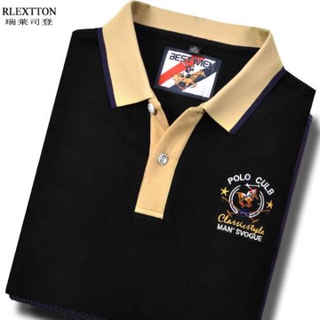 夏天薄款短袖T恤男士翻領高檔男裝POLO衫休閑高檔珠地網眼上衣服