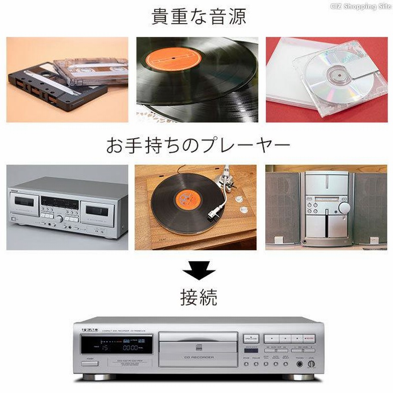 CDレコーダー カセットテープ デジタル化 デッキ デジタル録音 CD化