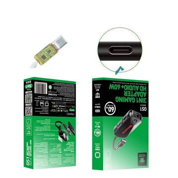 【3合1耳機轉接器】Plextone 適用 POCO F6 F7 X7 Pro Ultra 充電 音頻轉換器