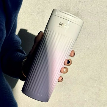 保溫瓶 保溫杯 女士咖啡杯大容量保溫杯女生高顏值304不鏽鋼水杯便攜辦公室杯子