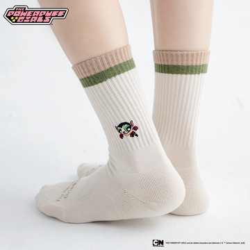 FOOTER 【飛天小女警】變裝派對襪 - 限量授權系列 長襪 高筒襪 (PPG09-棕色)