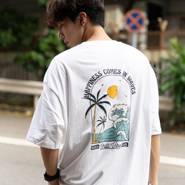 【CREEPS】Beach Club 寬鬆重磅印花T恤 210g