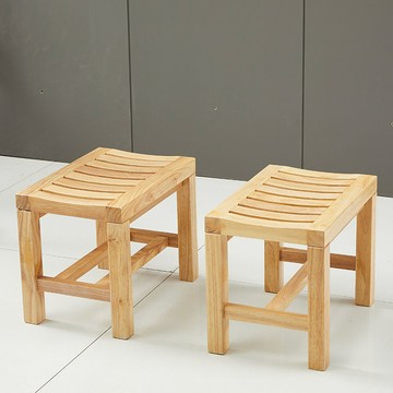 實木洗澡凳子淋浴房孕婦老年人小孩換鞋洗腳防滑防水防腐浴室凳子J-38公司貨