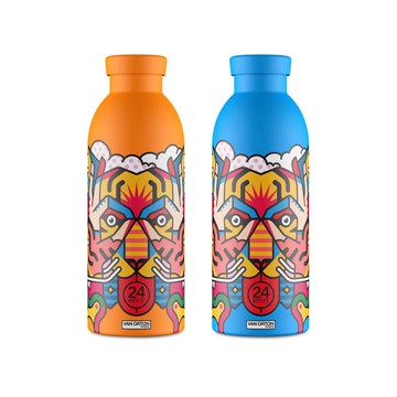 義大利 24Bottles不鏽鋼雙層保溫瓶 VAN ORTON 限量聯名款 /共2色 橘