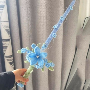 🚀臺灣出貨🚀創意diy桃花劍春日製作氛圍扭扭棒花束手工閨蜜禮物拍照出片材料