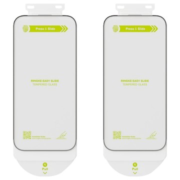 Ringke Easy Slide 鋼化玻璃手機螢幕保護貼 2入  iPhone 16  2片