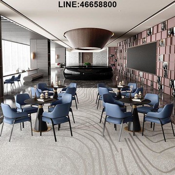 免運 速發 附發票 洽談桌椅 辦公桌椅 接待桌椅 桌椅組合 商用桌椅 美容室桌椅 等待室桌椅 輕奢酒店洽談桌椅組合現代簡約休閑小圓桌售樓處會客接待談判桌子