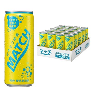 MATCH 瑪綺 機能氣泡飲 鋁罐  320ml  24罐