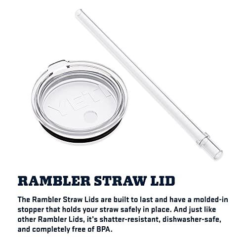 Rambler 26 Straw Cup White - Monograms Plus Cullman