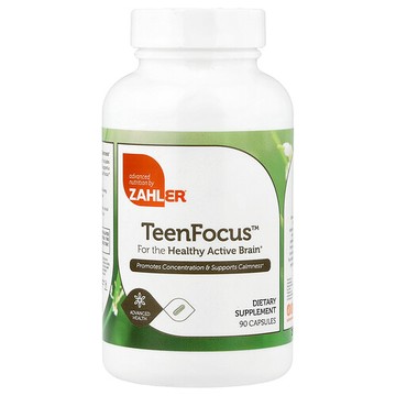 Zahler, TeenFocus，90 粒膠囊