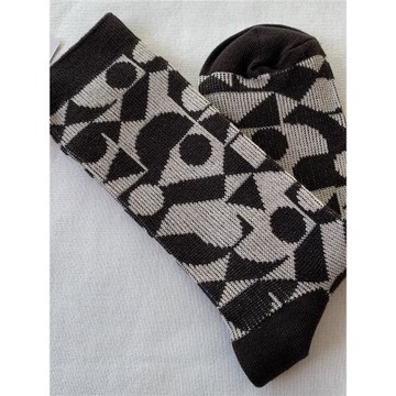 高級感日式小眾皆川明風格女士雙針薄棉混文藝復古小腿中筒堆堆襪