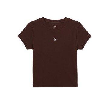 CONVERSE SORONA JERSEY TEE TOTALLY FUDGED 短袖上衣 女 咖啡色-WCH663-J9T