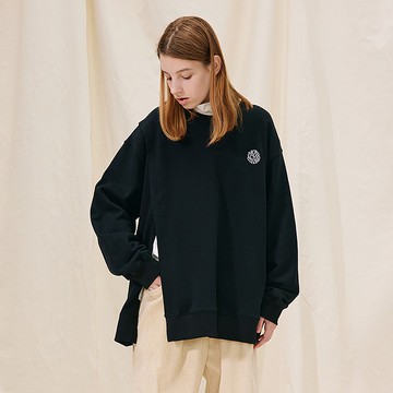 MOKACME VIBE 21AW原創設計解構開叉毛圈LOGO刺繡衛衣大學T