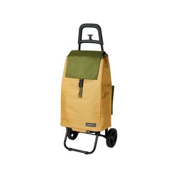 【日本cocoro】雙色系列保溫保冷摺疊購物車-40L-多色可選-黃綠