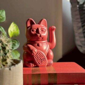 幸運紅貓，喜氣盈門【WUZ屋子】德國 DONKEY 幸運繽紛招財貓-紅色