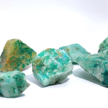 小廢物俱樂部 矽孔雀石 鳳凰石 晶體 標本 原石地質 科普教學 標本石頭 奇石擺件 交換禮物 生日禮物