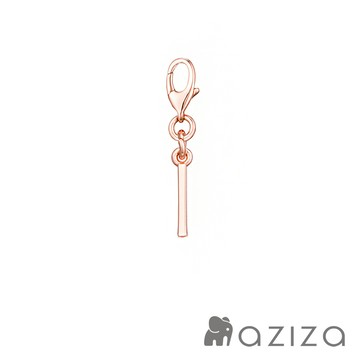 aziza 玫瑰金英文字母吊飾-I (吊飾小物)