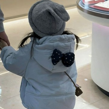 🌸RY🌸 女童加絨外套 兒童秋冬外套 兒童厚外套 女童加絨加厚棉衣外套2026兒童冬季韓版巨好看蝴蝶結女寶寶派克服