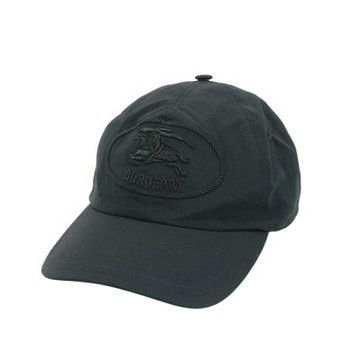 Burberry 博柏利 尼龍戰馬刺繡logo棒球帽#XS(8116725-黑)