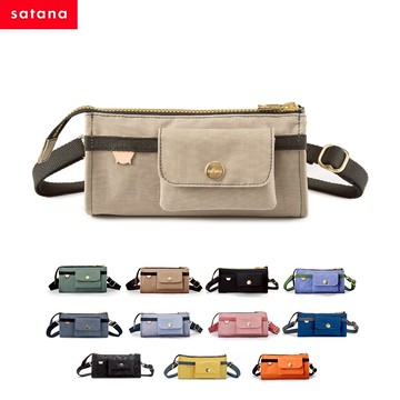 【satana】Soldier 長夾斜背包/多隔層斜肩包-多色 (SOS2551)｜斜背包 側背包 腰包 長夾 隨身包