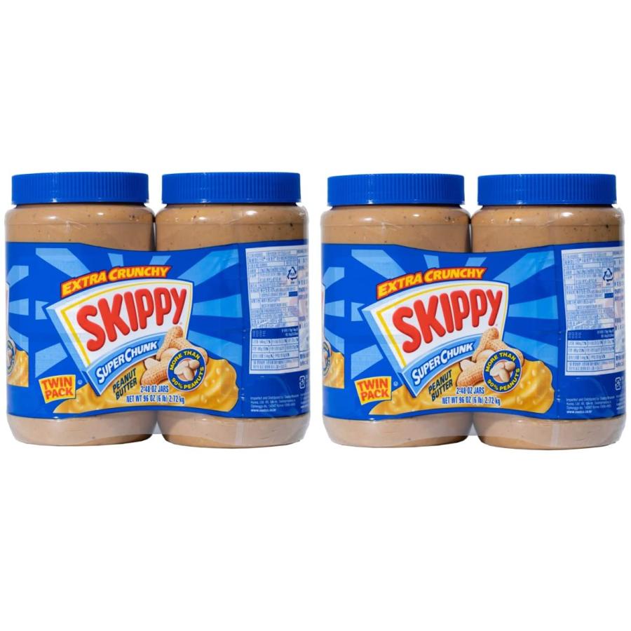 SKIPPY スキッピー ピーナッツバター スーパーチャンク 2.72kg(1.36kg×2) × 2セット