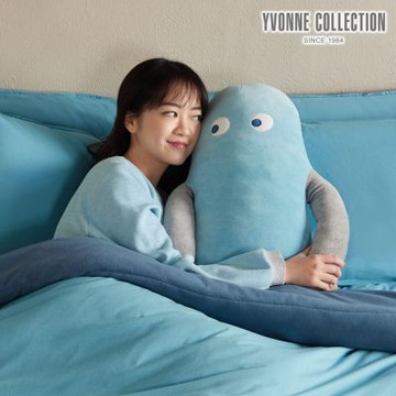 YVONNE 以旺傢飾 睛睛長型抱枕-冰島藍