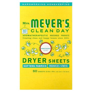 Mrs. Meyers Clean Day, 乾衣機布，金銀花，80 片